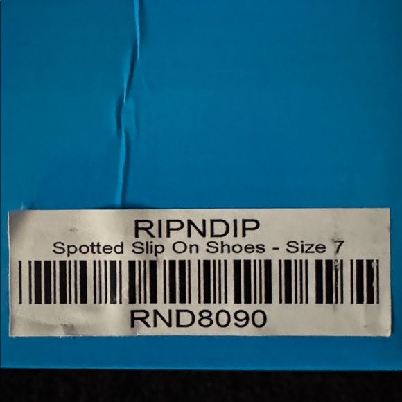 New Rip n Dip Spotted Slip On shoe. Size 7m. Original box - Picture 7 of 7